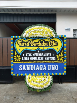 Papan Bunga Duka di Beoga Timur